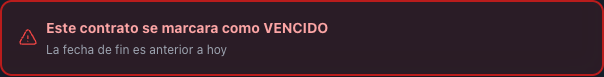 Banner de contrato vencido