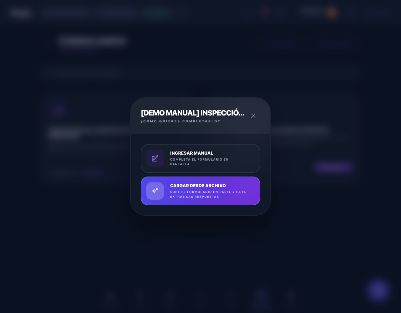 Modal de elección de modo