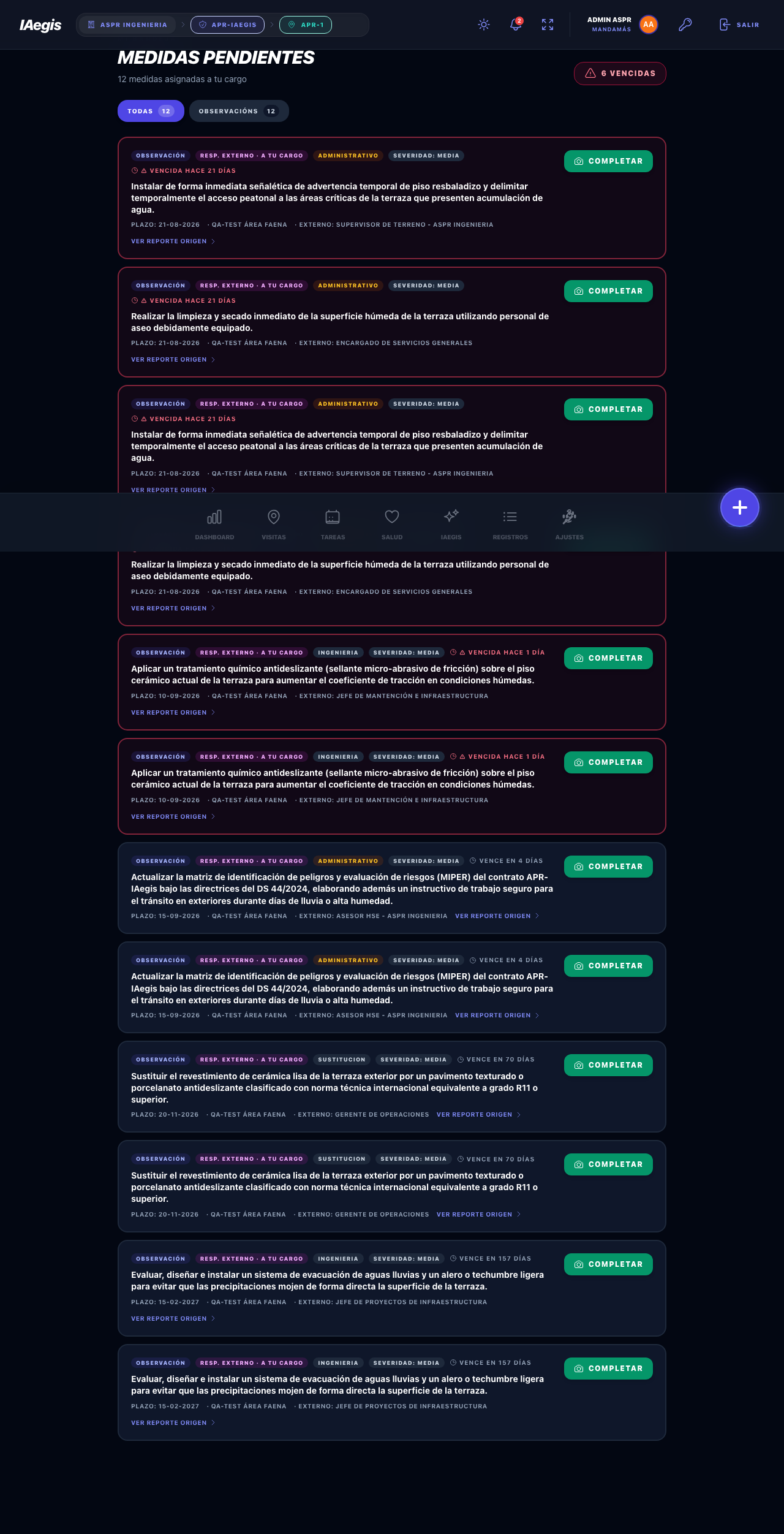 Filtro por fuente con contadores