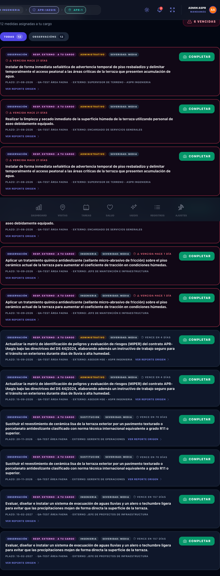 Medida de responsable externo a tu cargo