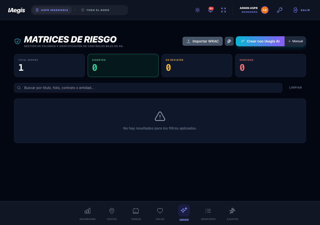 Filtro por estado en la bandeja