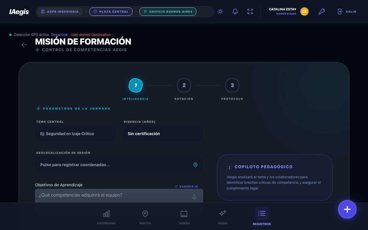 Formulario de Capacitacion - Paso 1