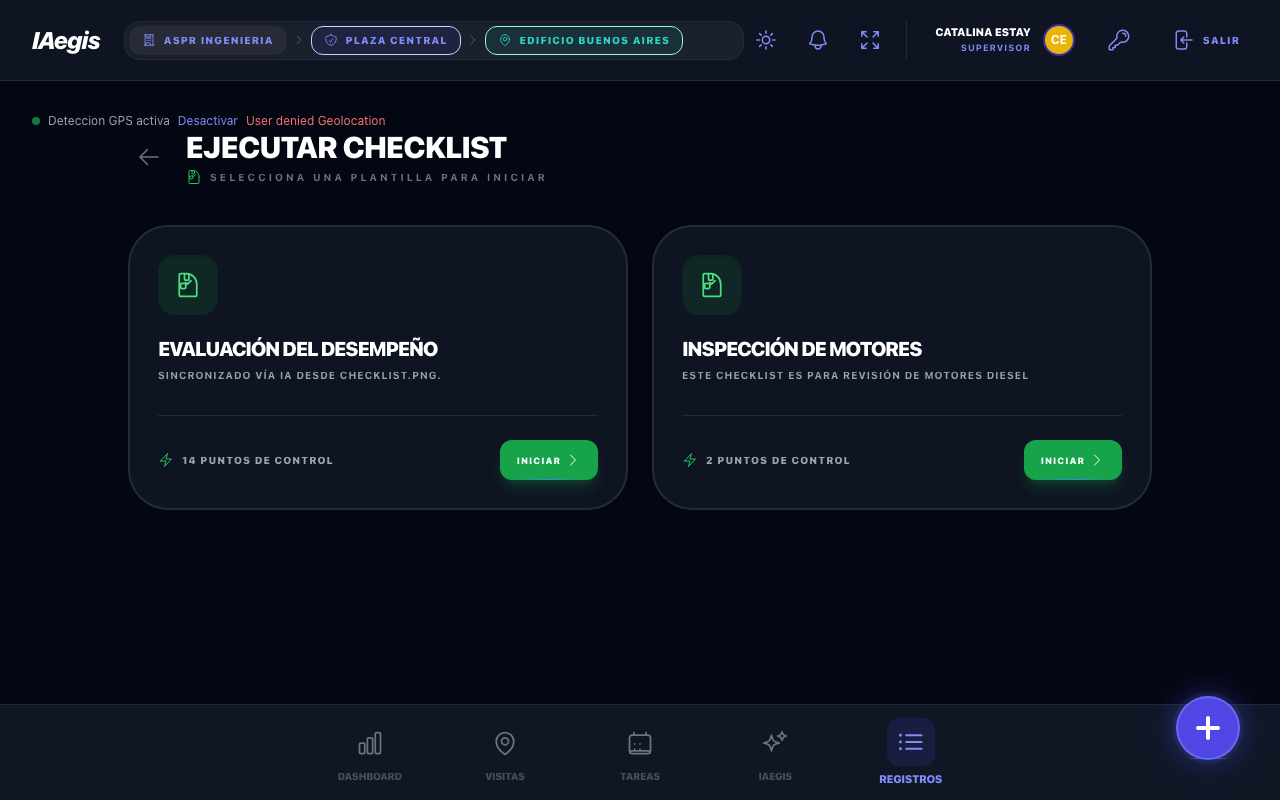 Selector de Checklists